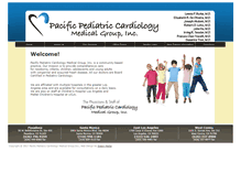 Tablet Screenshot of pacificpediatriccardiology.com